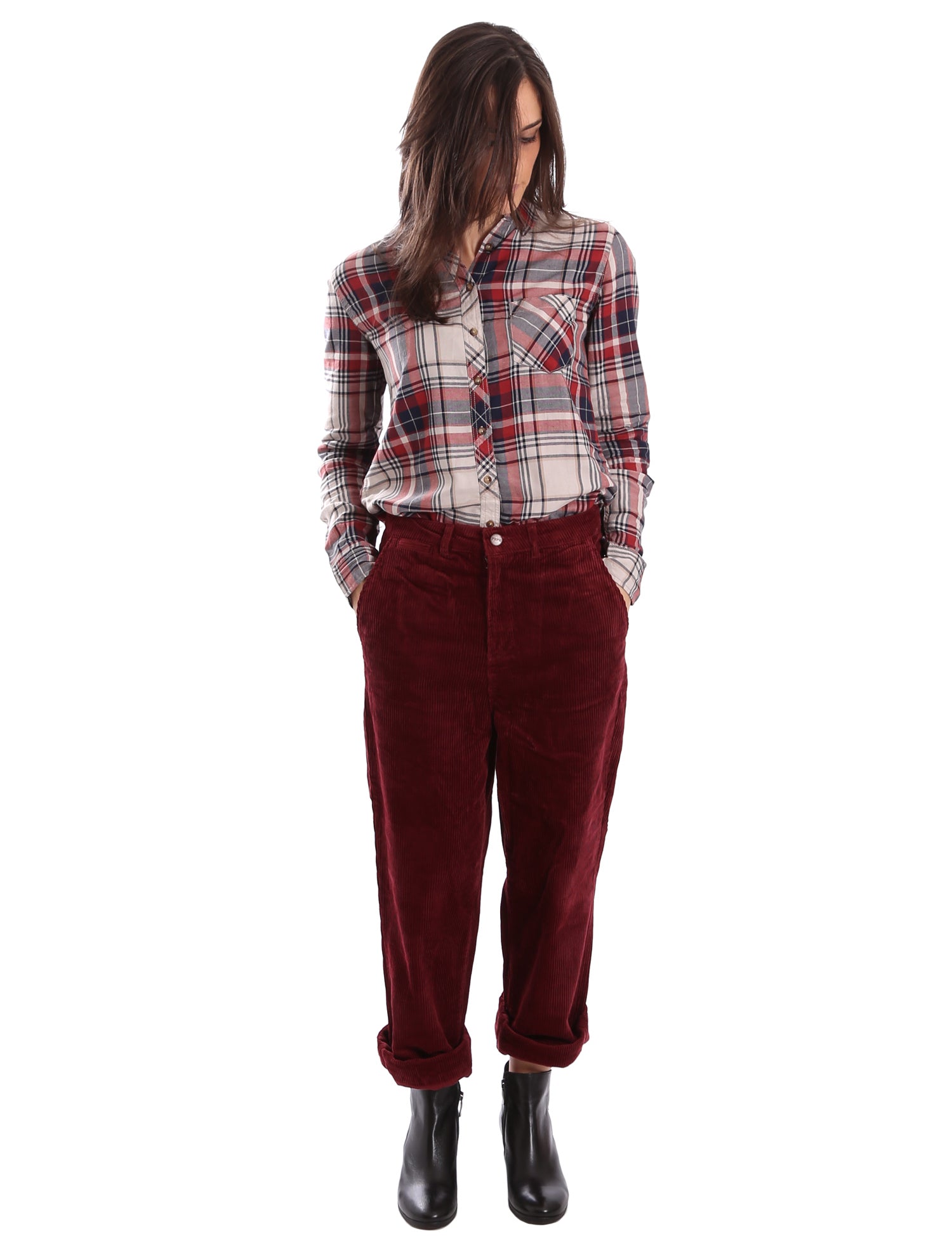 Pantaloni Bordeaux Pepe Jeans