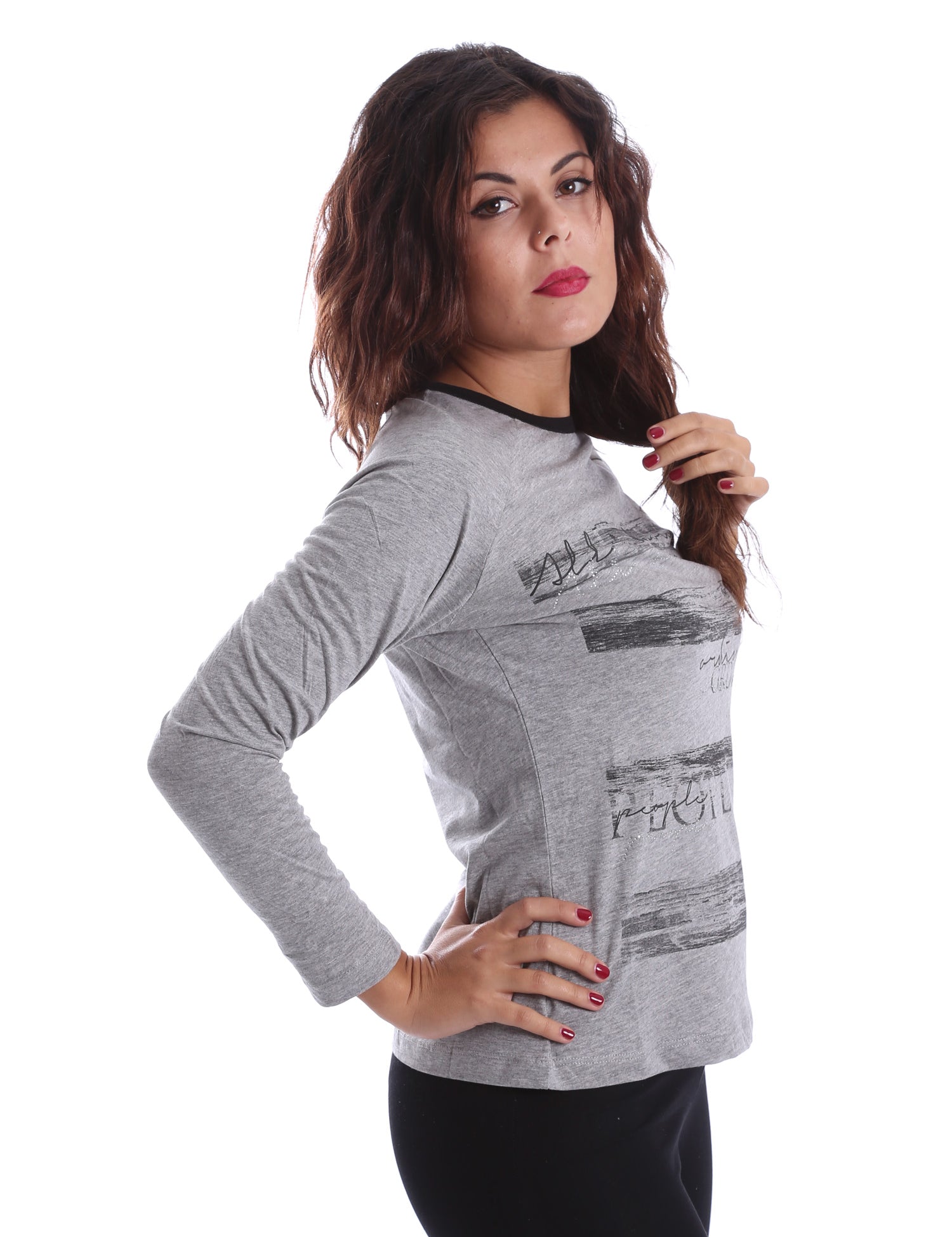 T-shirt Grigio Key Up