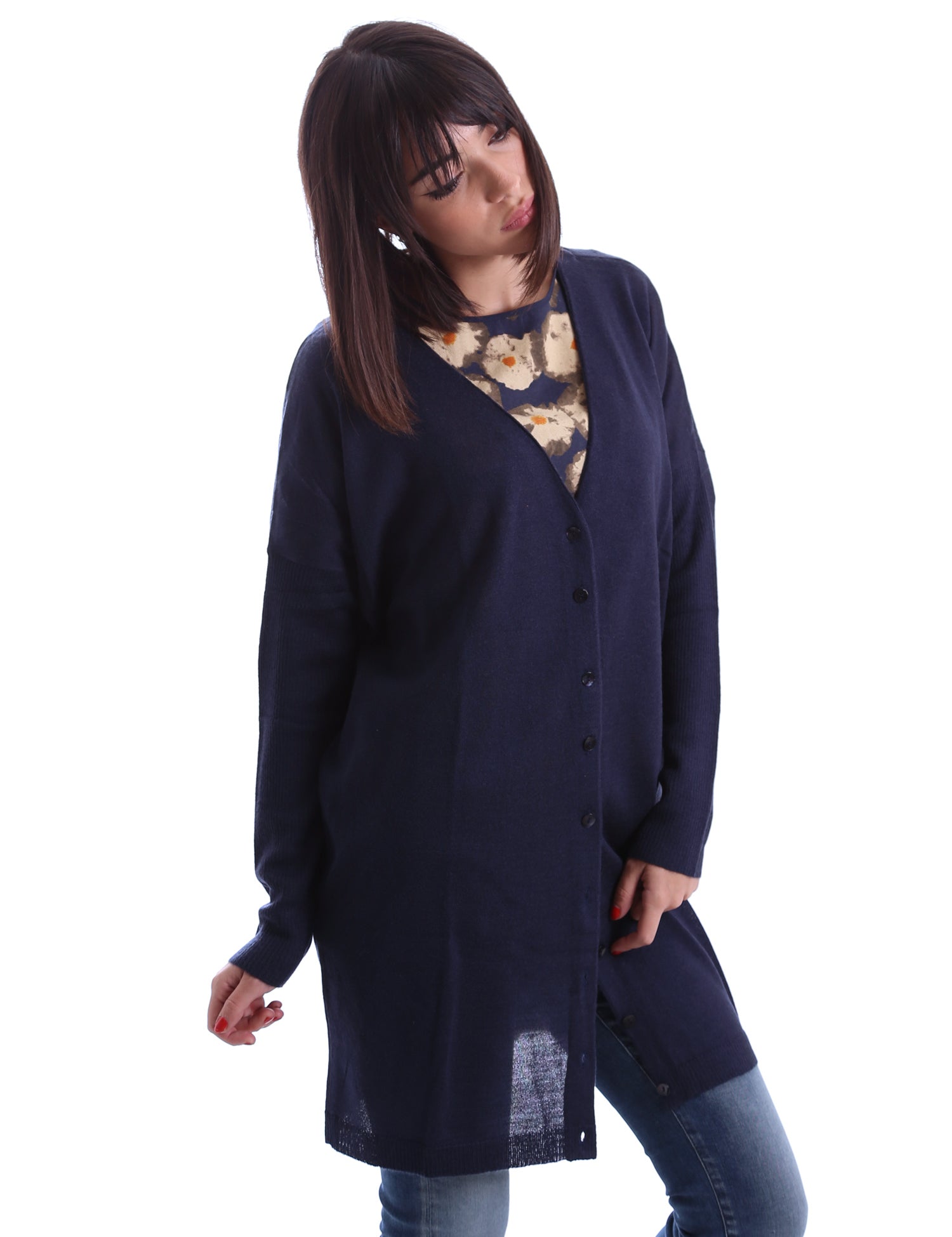 Cardigan Blu Gazel