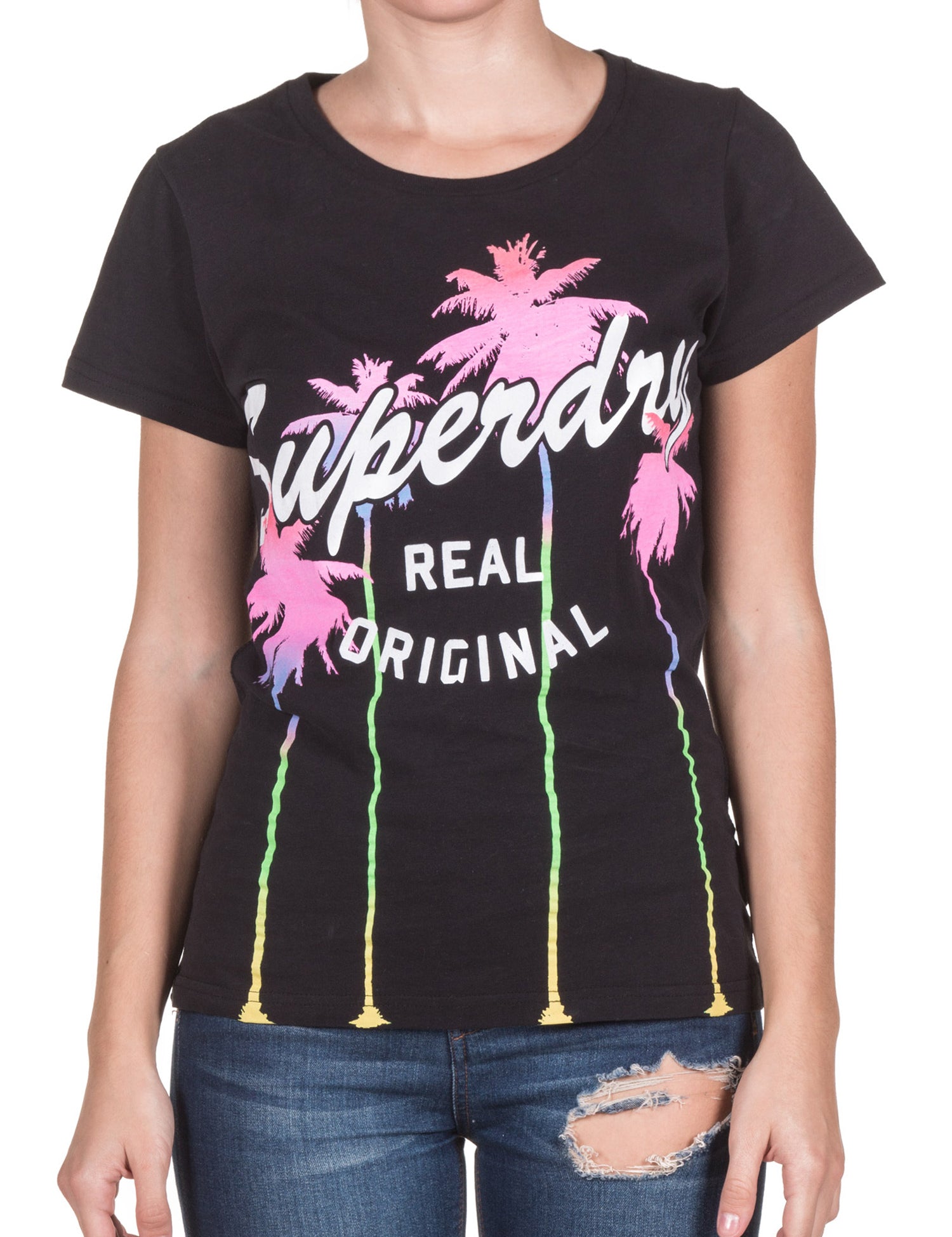 T-shirt Nero Superdry