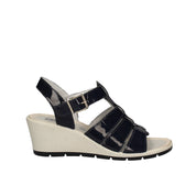 Sandali zeppa Blu Enval