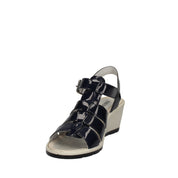 Sandali zeppa Blu Enval