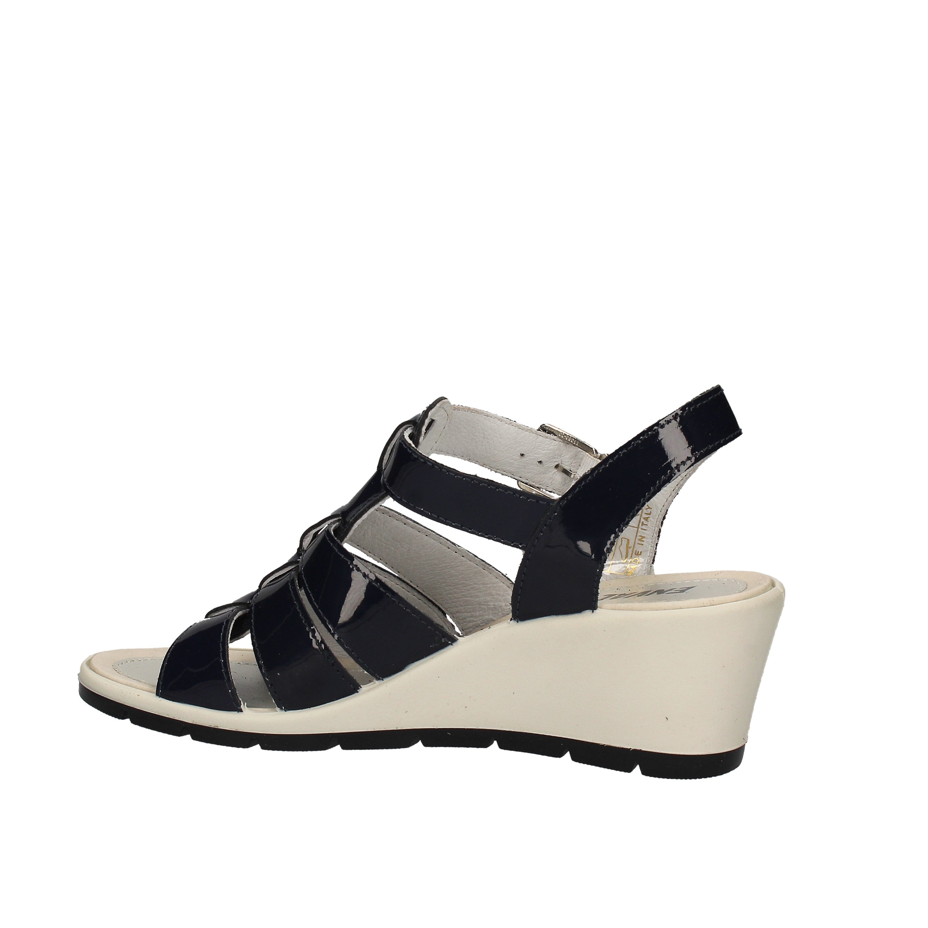 Sandali zeppa Blu Enval