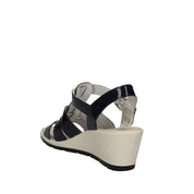 Sandali zeppa Blu Enval