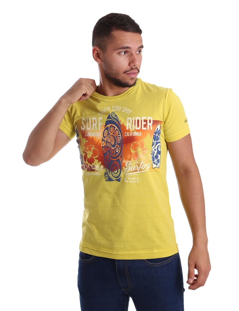 T-shirt Giallo Navigare