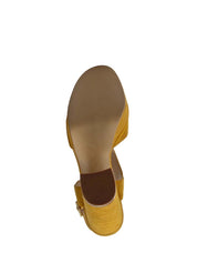 Sandali tacco Giallo Bruno Premi