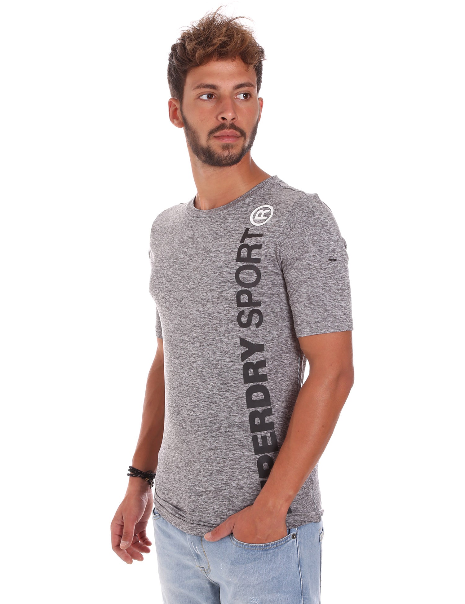 T-shirt Grigio Superdry