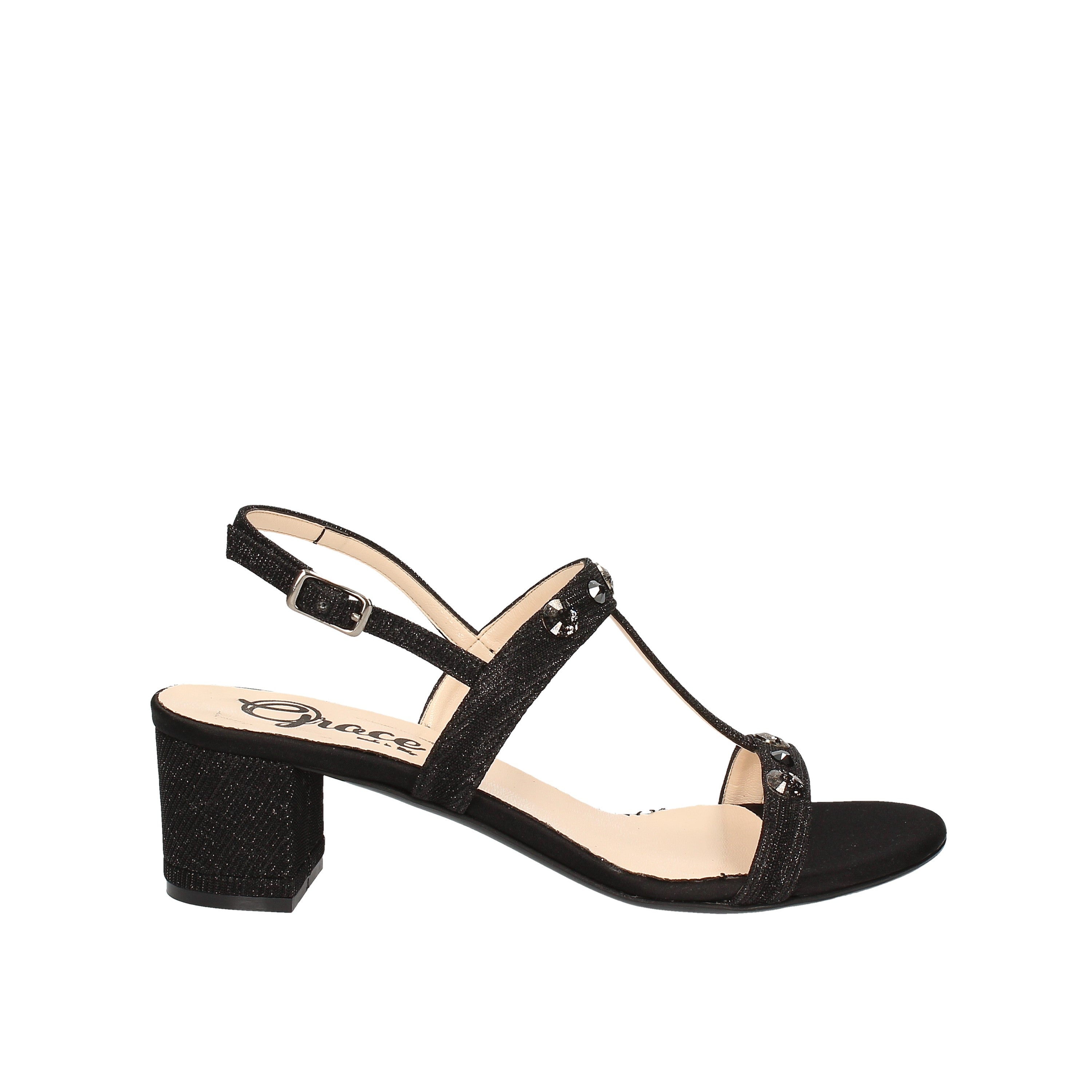Sandali tacco Nero Grace Shoes