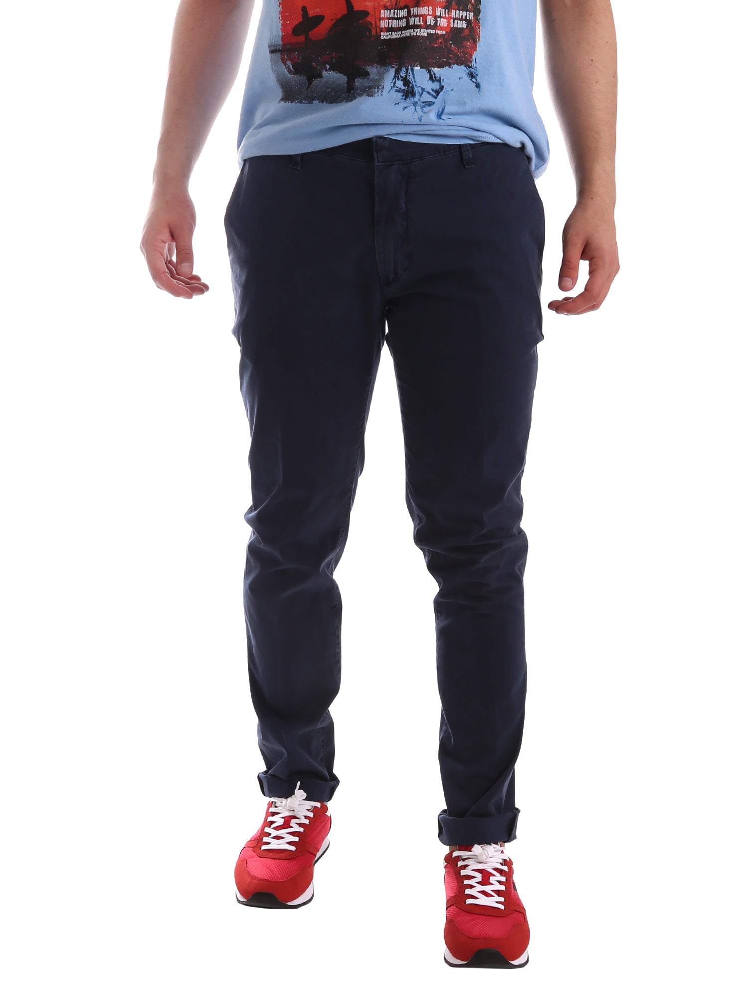 Pantaloni Blu Scuro Sei3sei