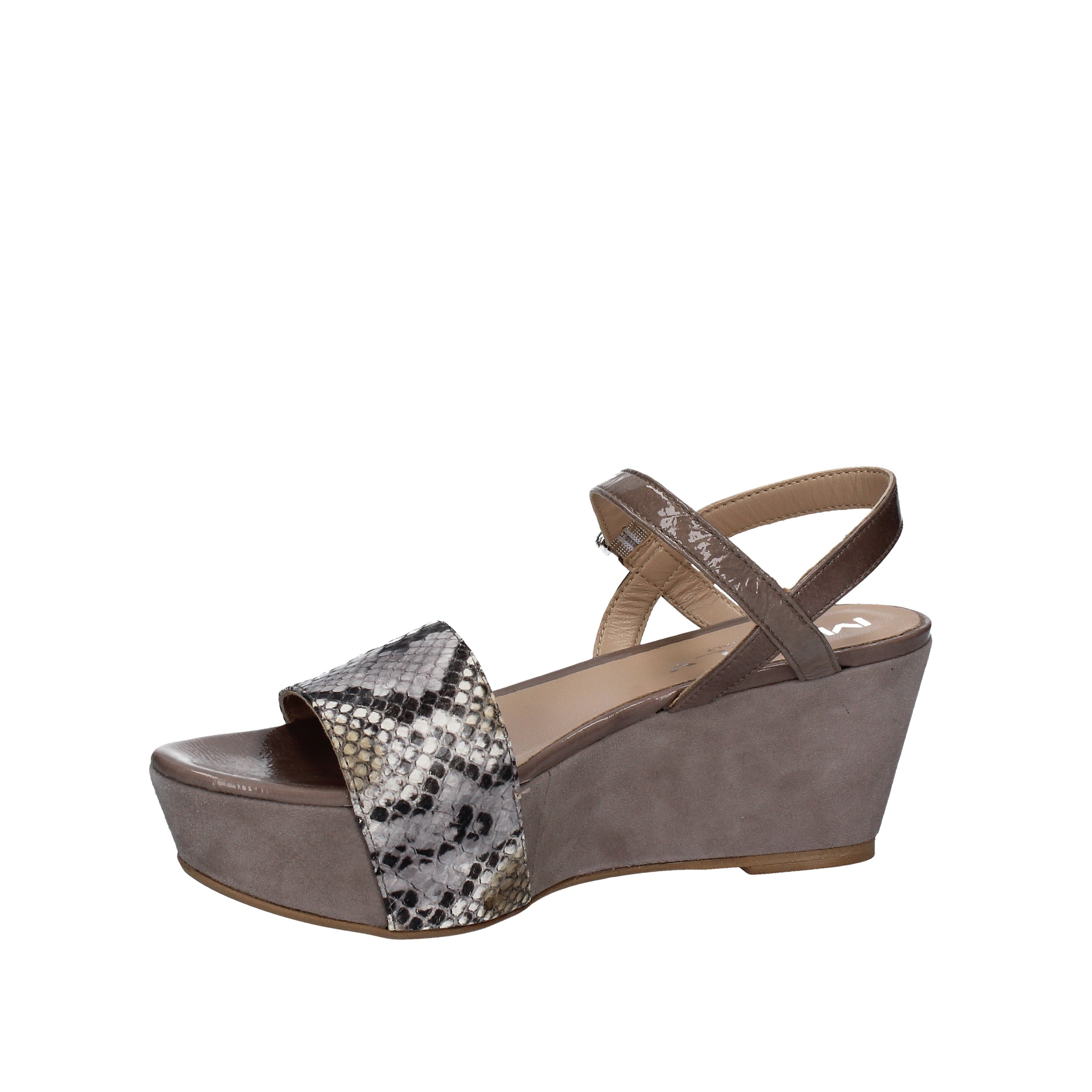 Sandali zeppa Grigio Mally