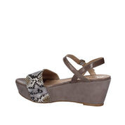 Sandali zeppa Grigio Mally