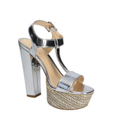 Sandali tacco Argentato Byblos Blu