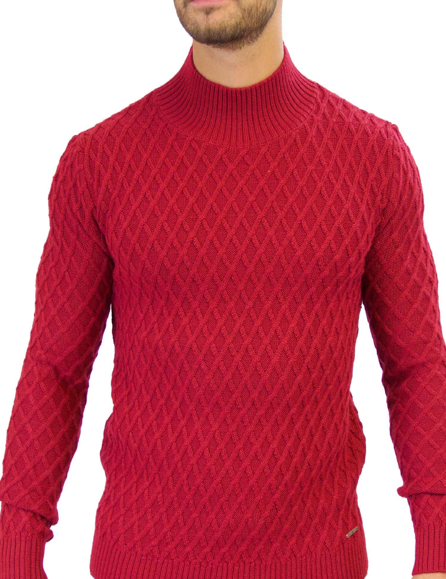 Maglie a collo alto Rosso Key Up
