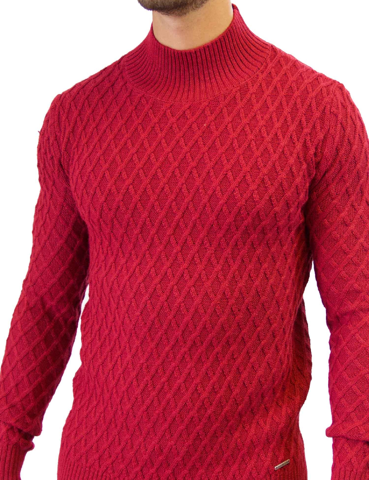 Maglie a collo alto Rosso Key Up