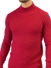 Maglie a collo alto Rosso Key Up