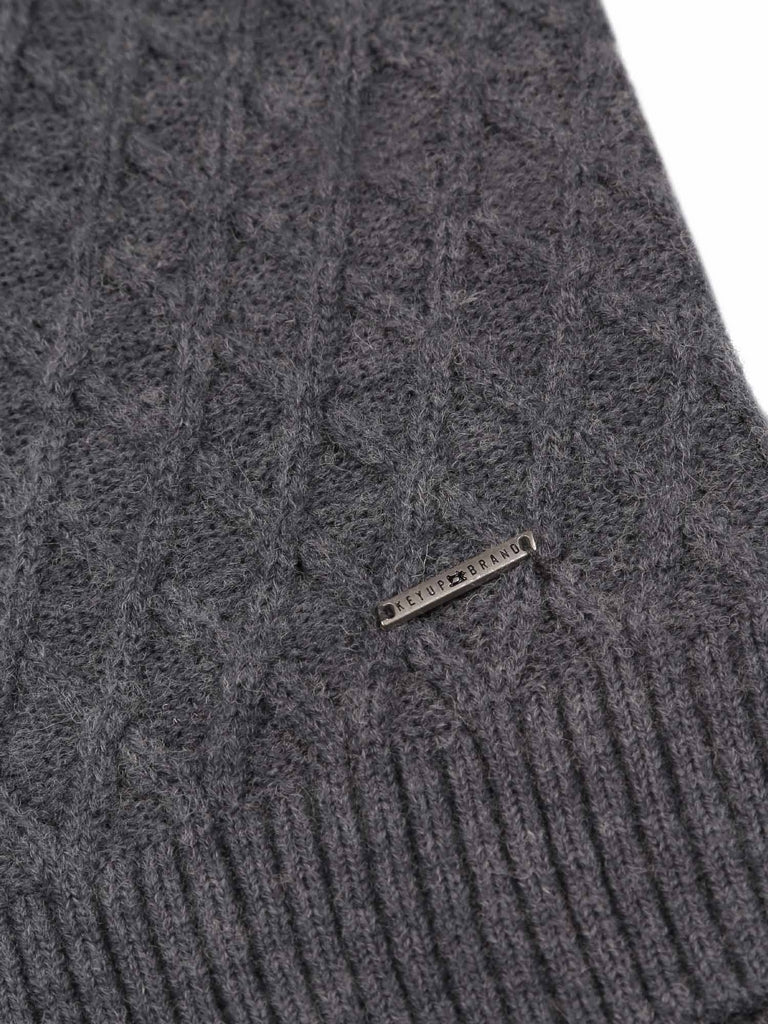 Maglie a collo alto Grigio Key Up