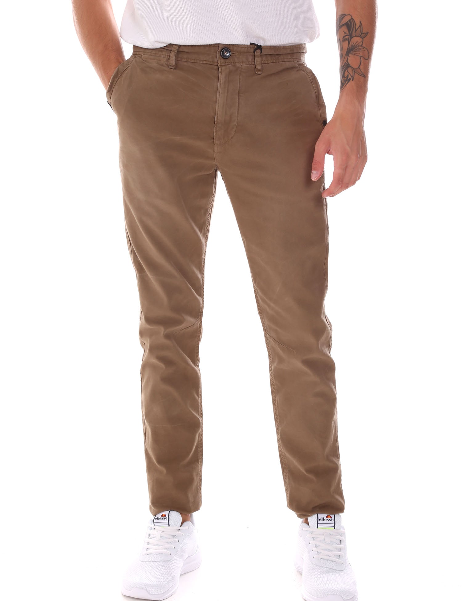 Pantaloni Marrone Superdry