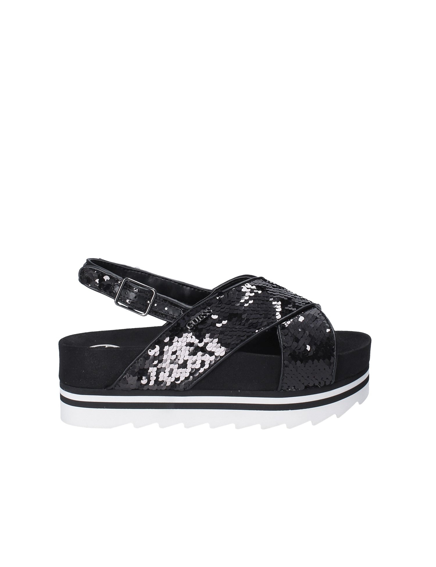 Sandali zeppa Nero Guess