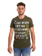 T-shirt Verde Gaudi Jeans