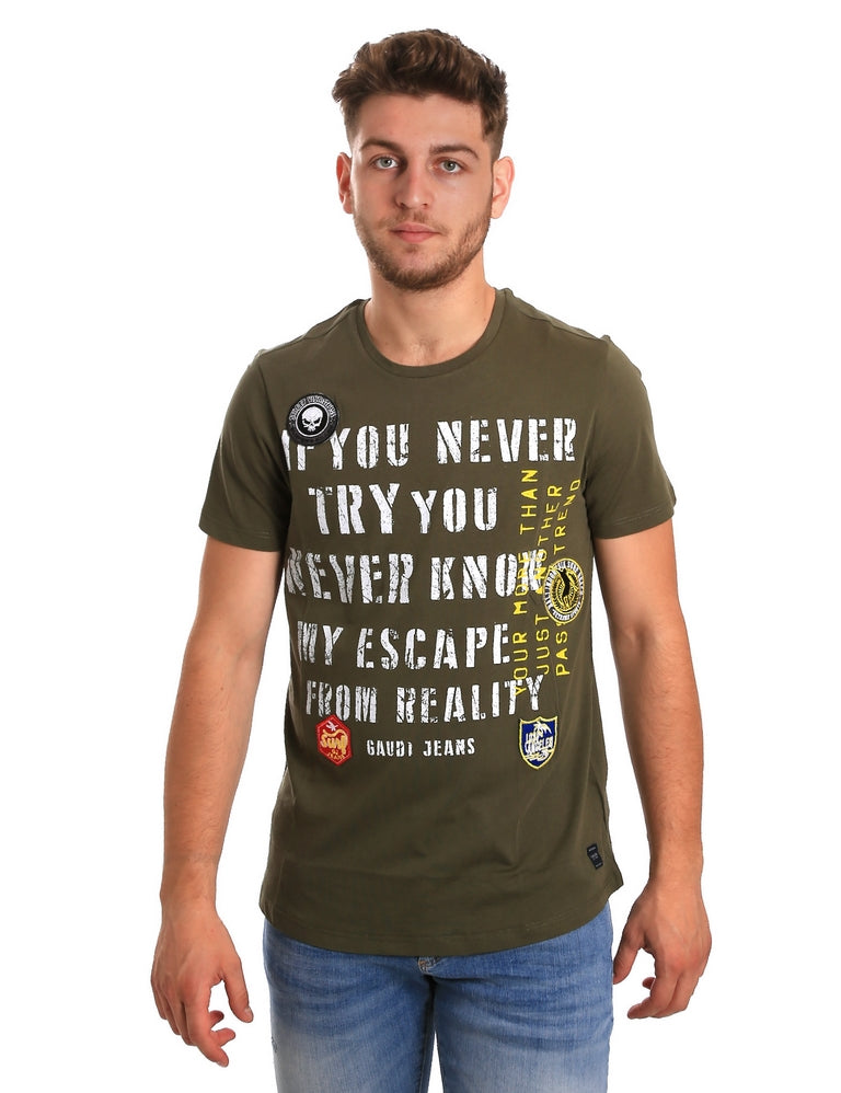 T-shirt Verde Gaudi Jeans