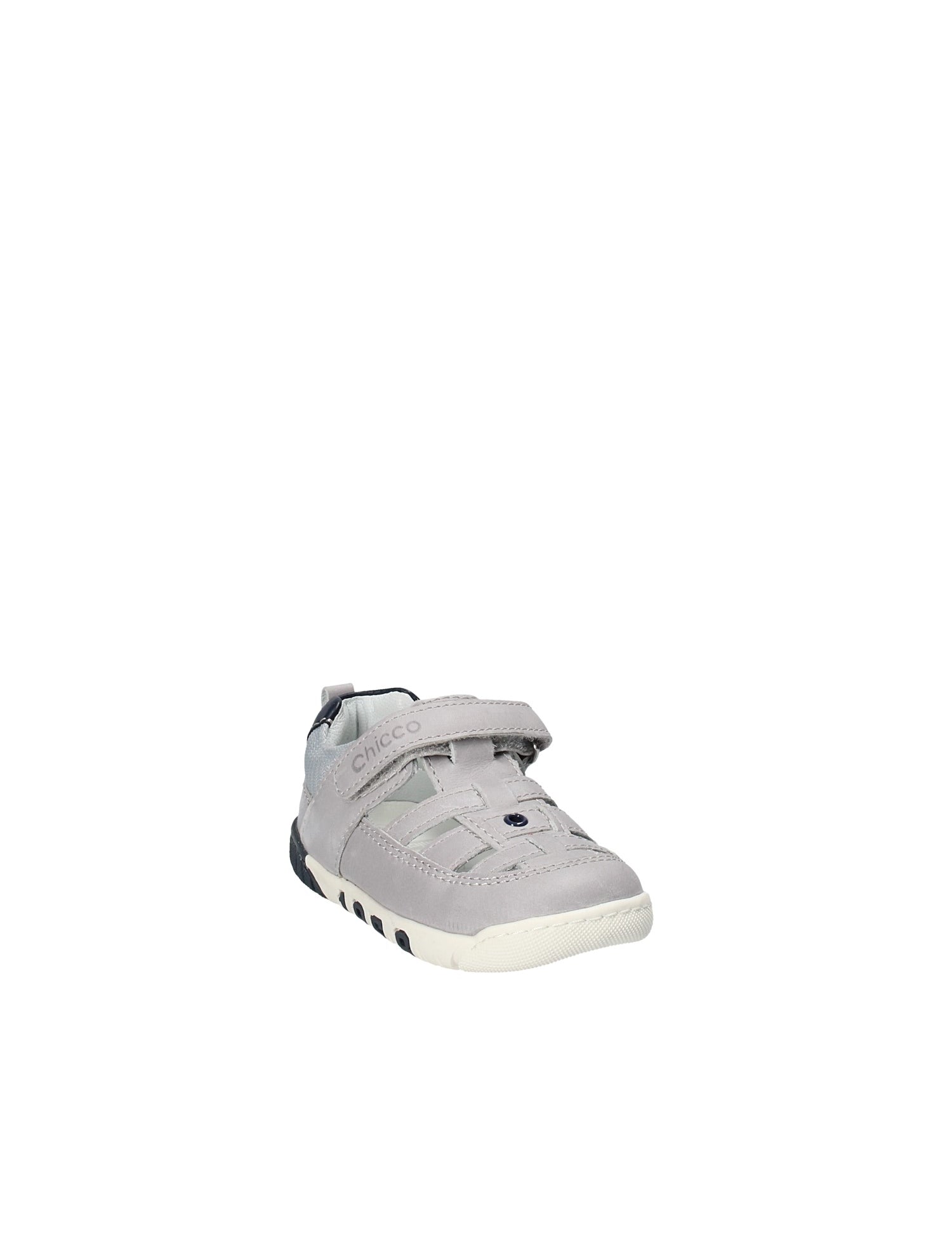 Sandali con strappi Grigio Chicco