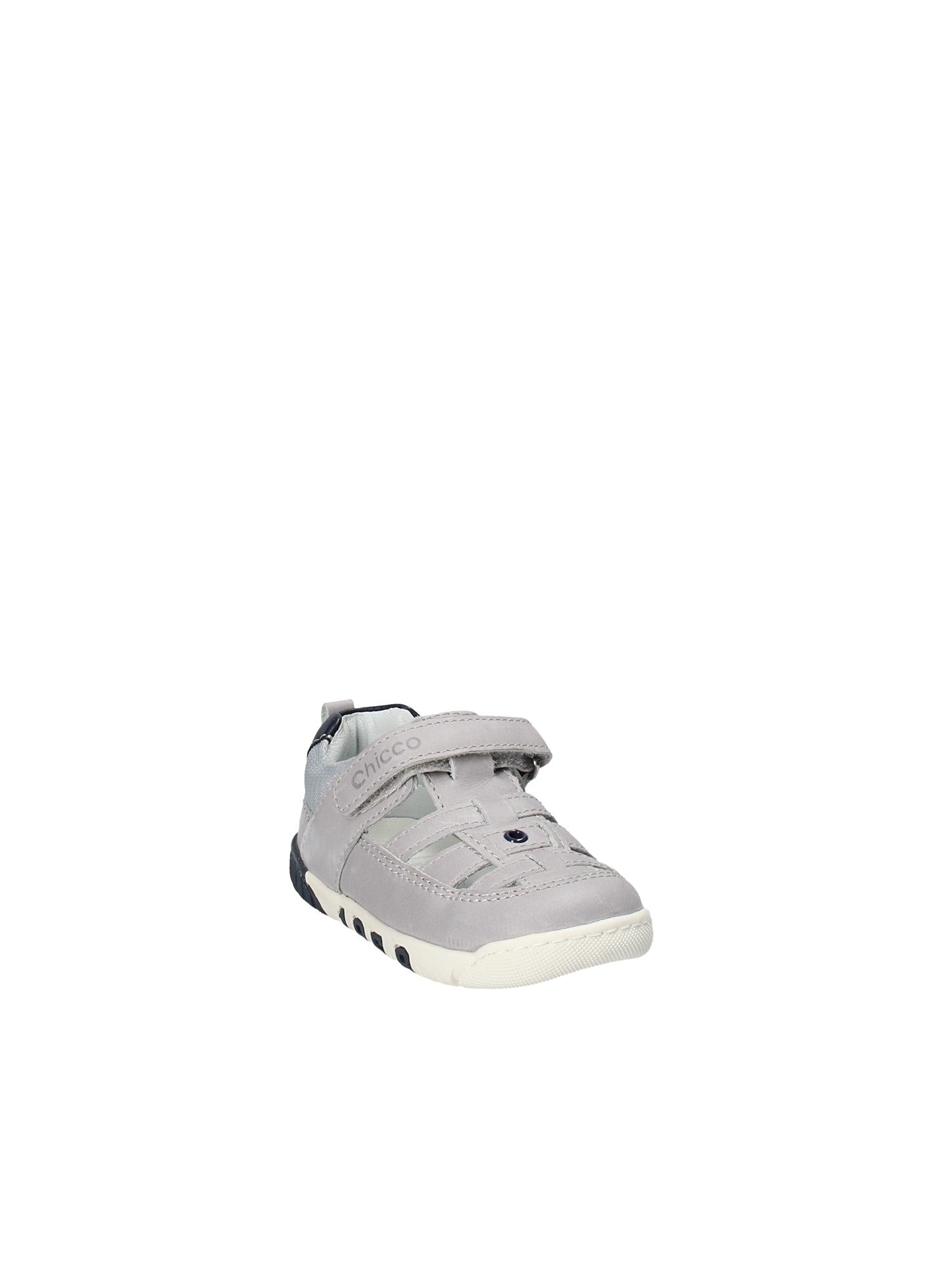 Sandali con strappi Grigio Chicco