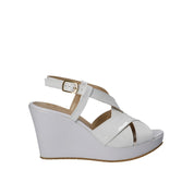 Sandali zeppa Bianco Grace Shoes