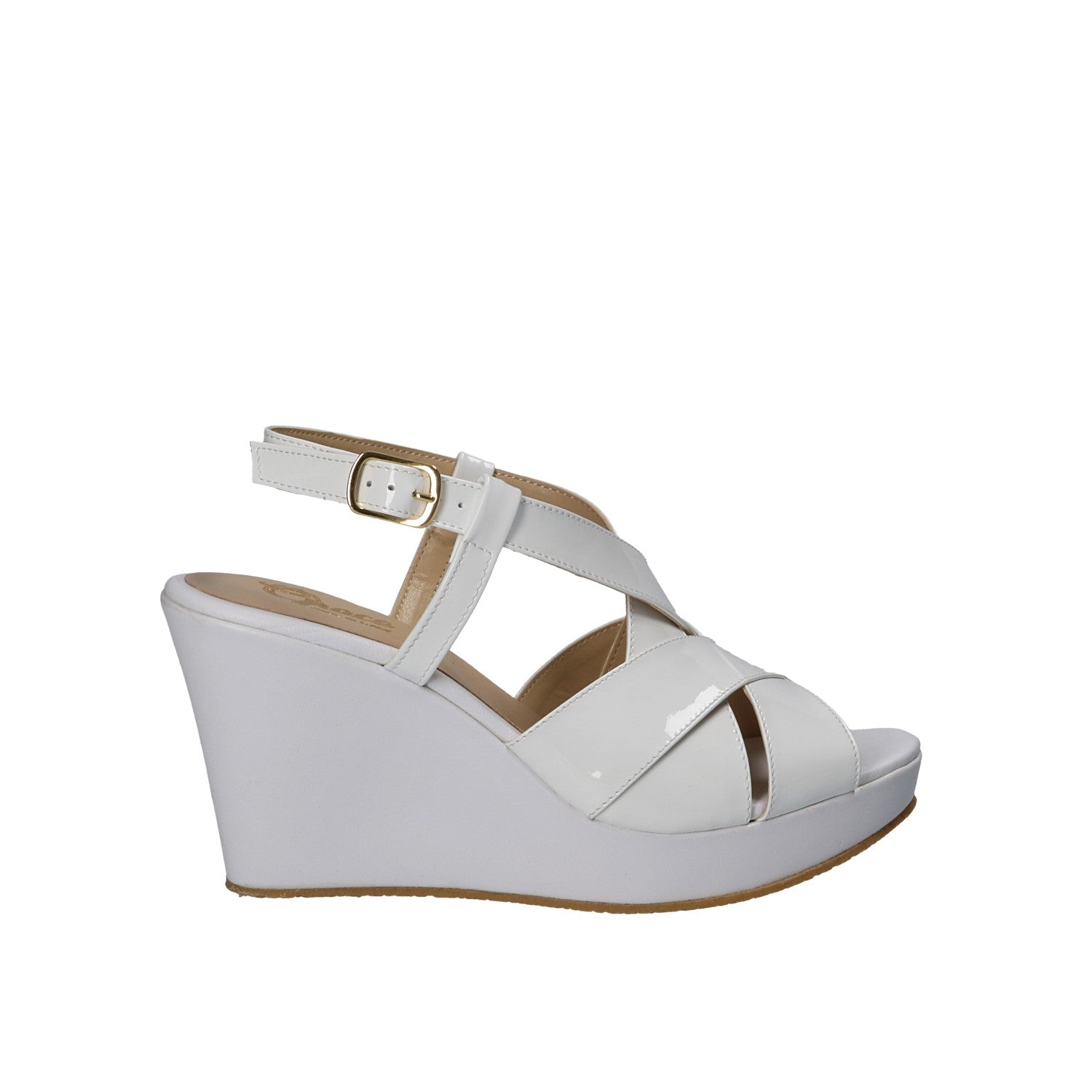 Sandali zeppa Bianco Grace Shoes