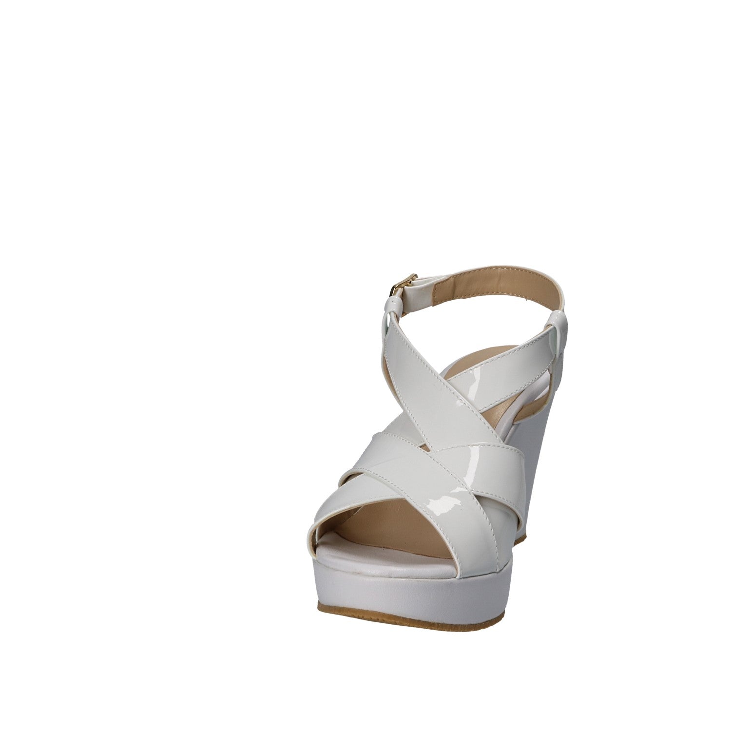 Sandali zeppa Bianco Grace Shoes