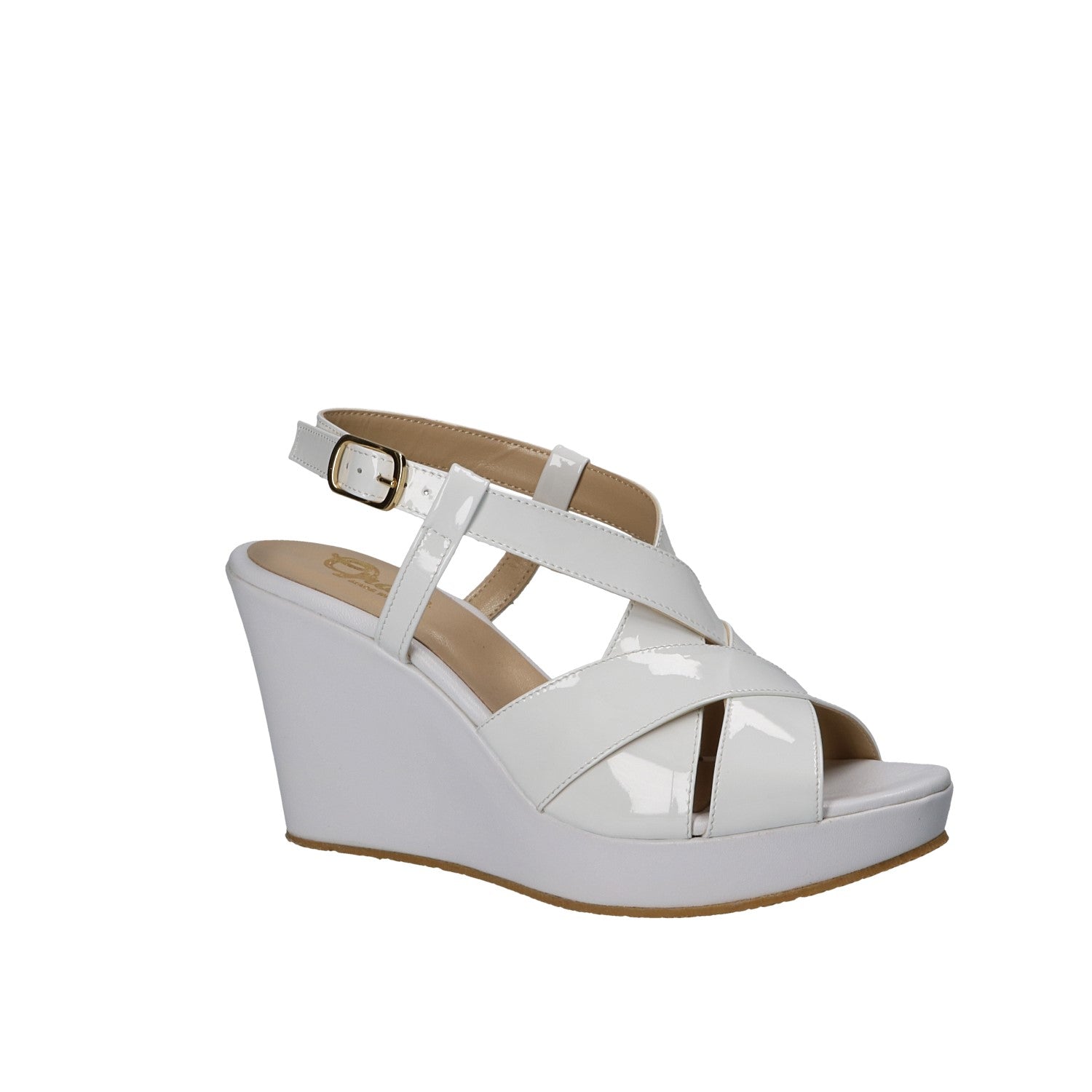 Sandali zeppa Bianco Grace Shoes