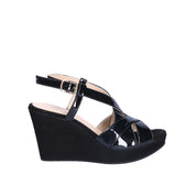 Sandali zeppa Nero Grace Shoes