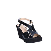Sandali zeppa Nero Grace Shoes