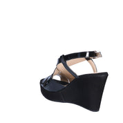 Sandali zeppa Nero Grace Shoes