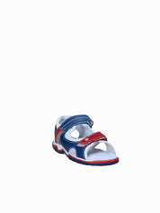 Sandali con strappi Rosso Melania