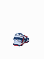 Sandali con strappi Rosso Melania