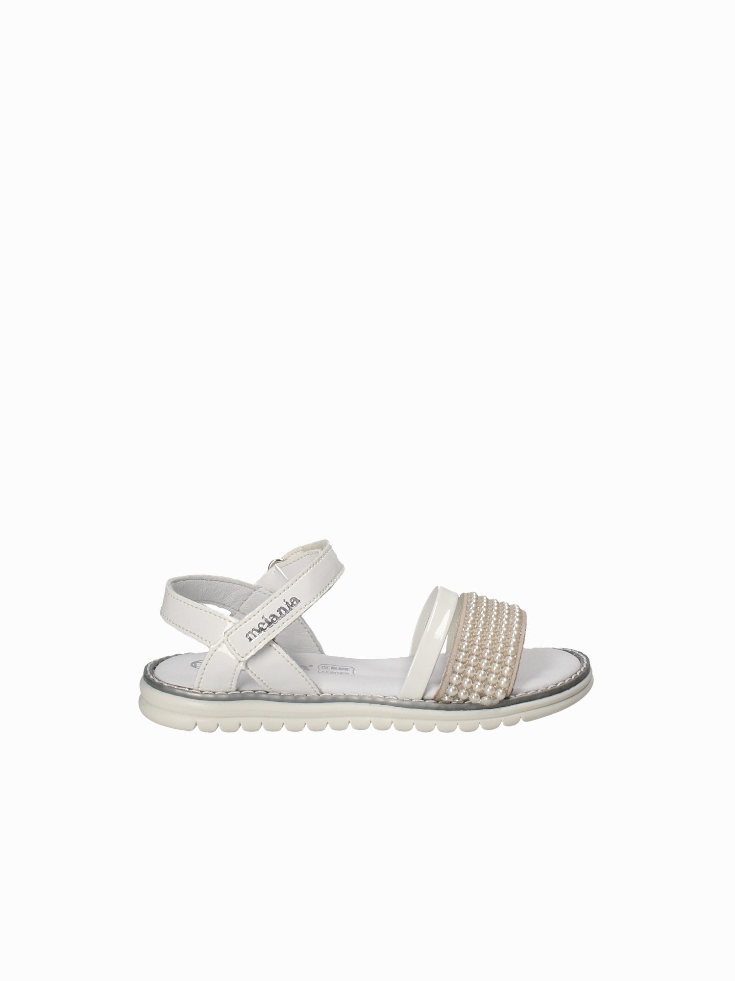 Sandali con strappi Bianco Melania