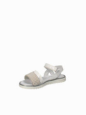 Sandali con strappi Bianco Melania