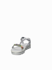 Sandali con strappi Grigio Melania