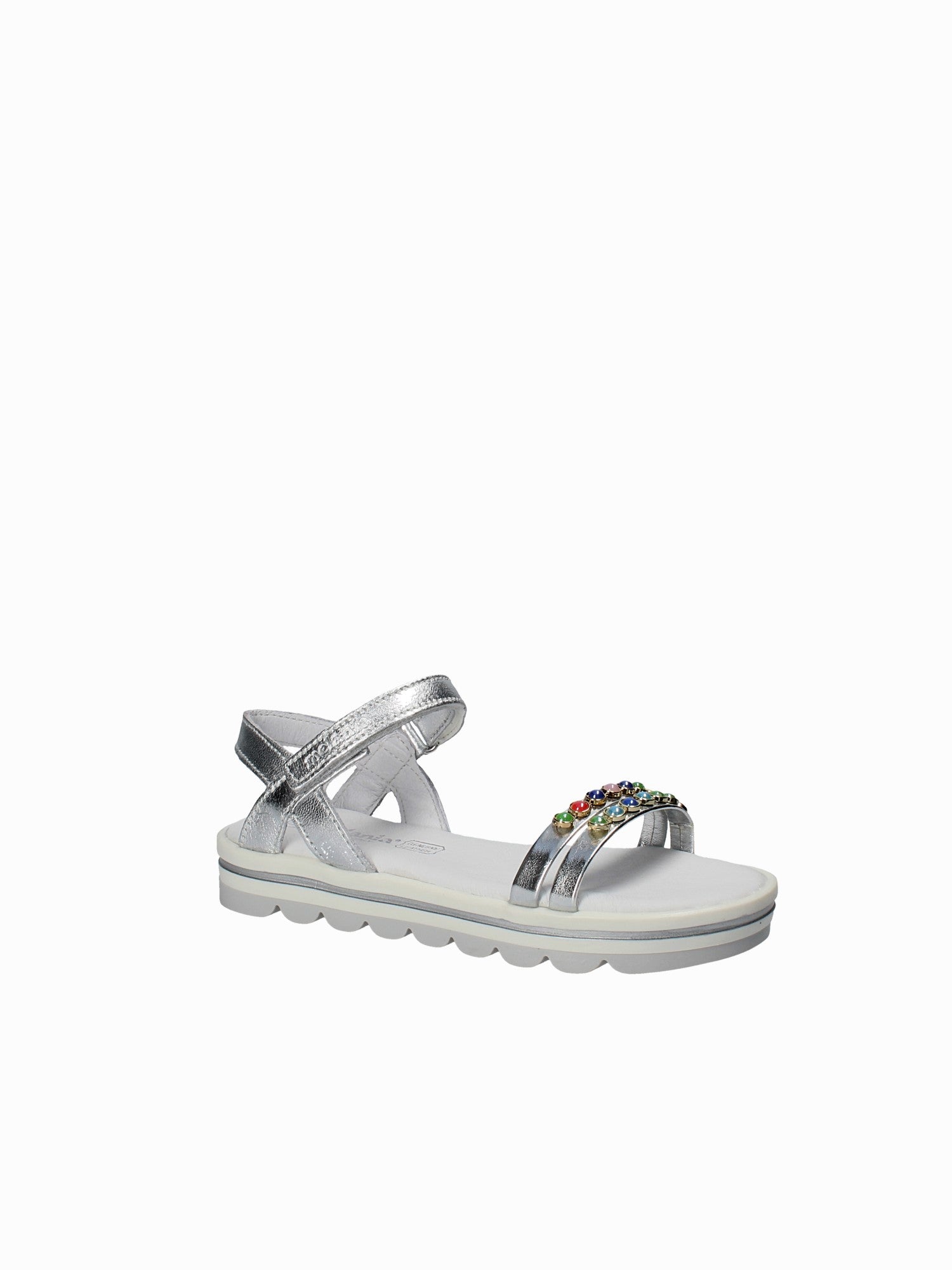 Sandali con strappi Grigio Melania