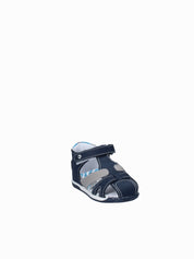 Sandali con strappi Blu Melania