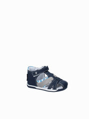 Sandali con strappi Blu Melania