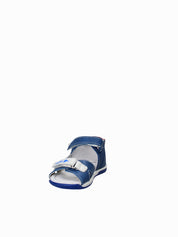 Sandali con strappi Blu Melania