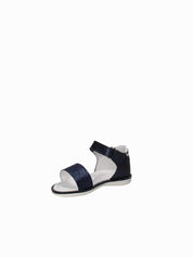 Sandali con strappi Blu Melania