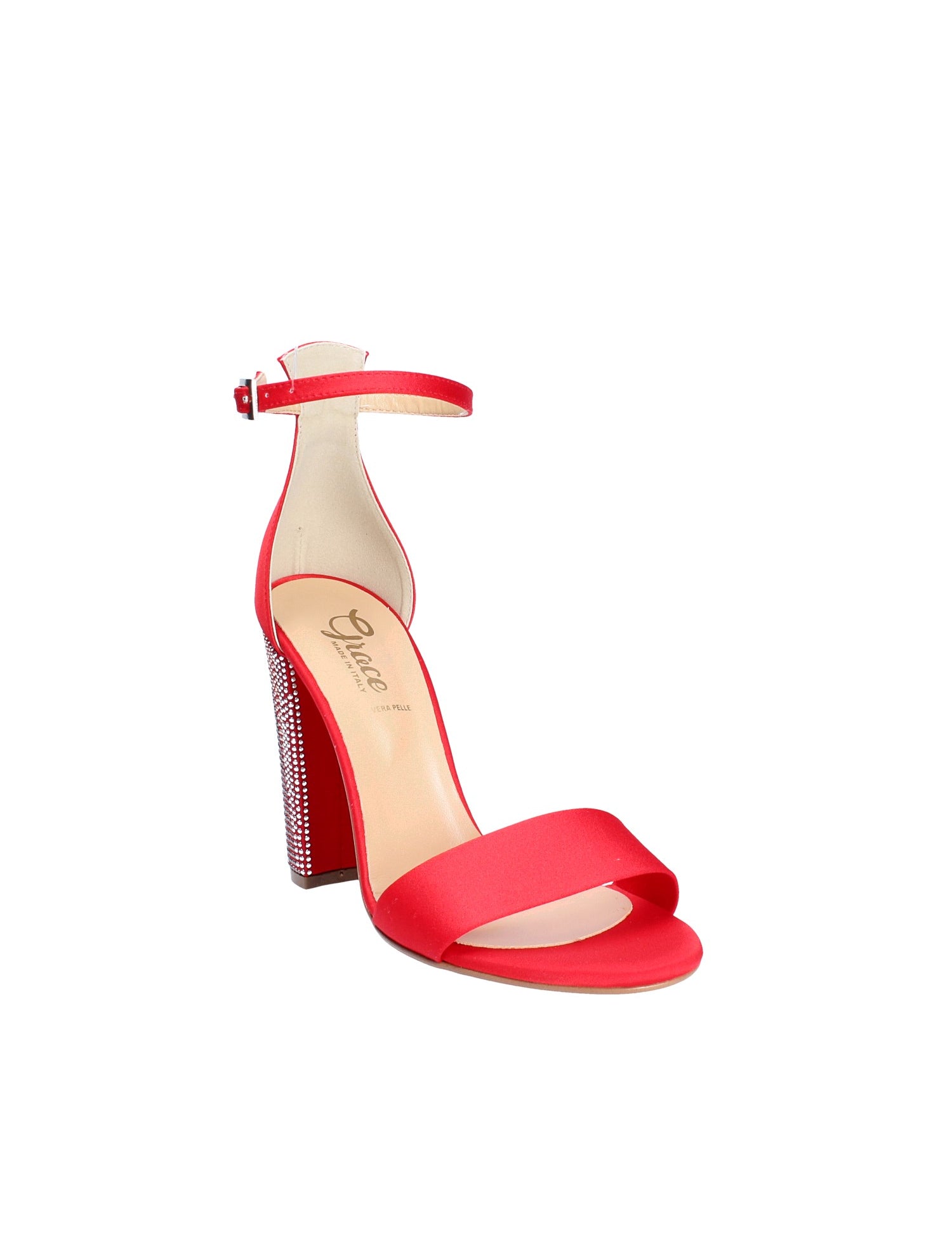 Sandali tacco Rosso Grace Shoes