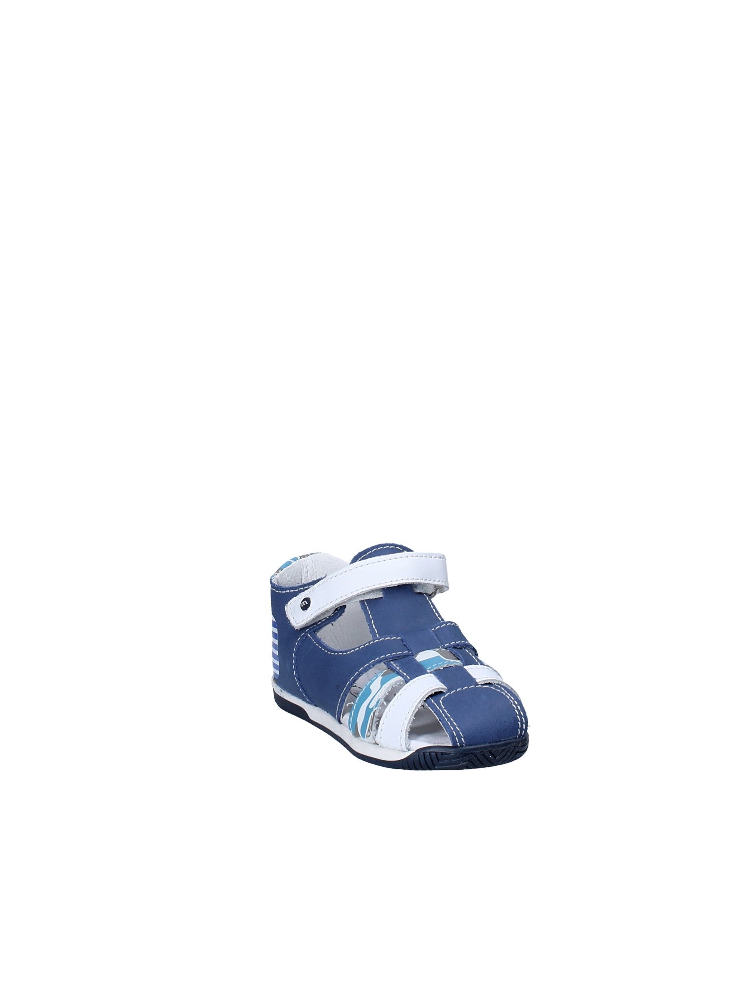 Sandali con strappi Blu Melania