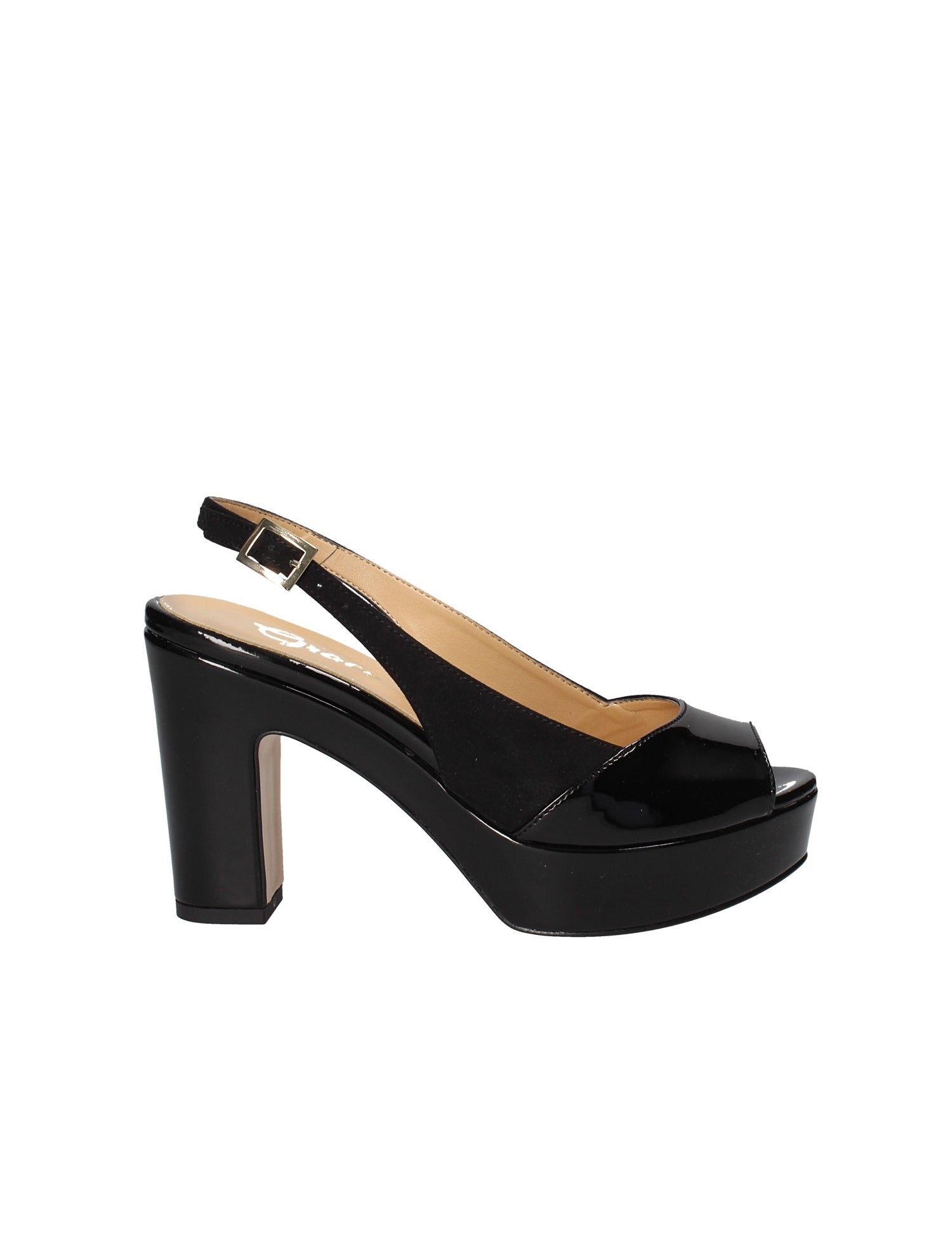 Sandali tacco Nero Grace Shoes