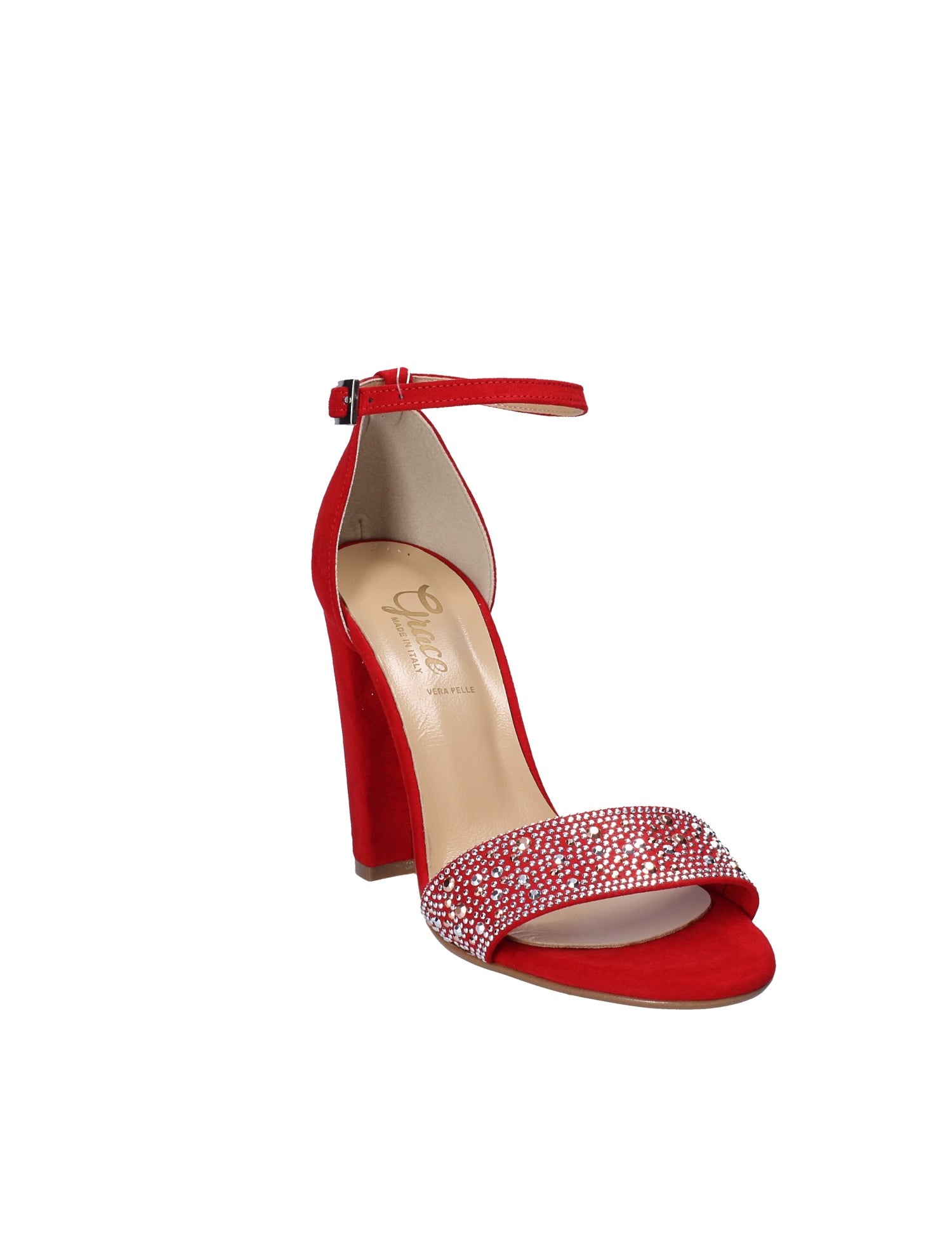 Sandali tacco Rosso Grace Shoes
