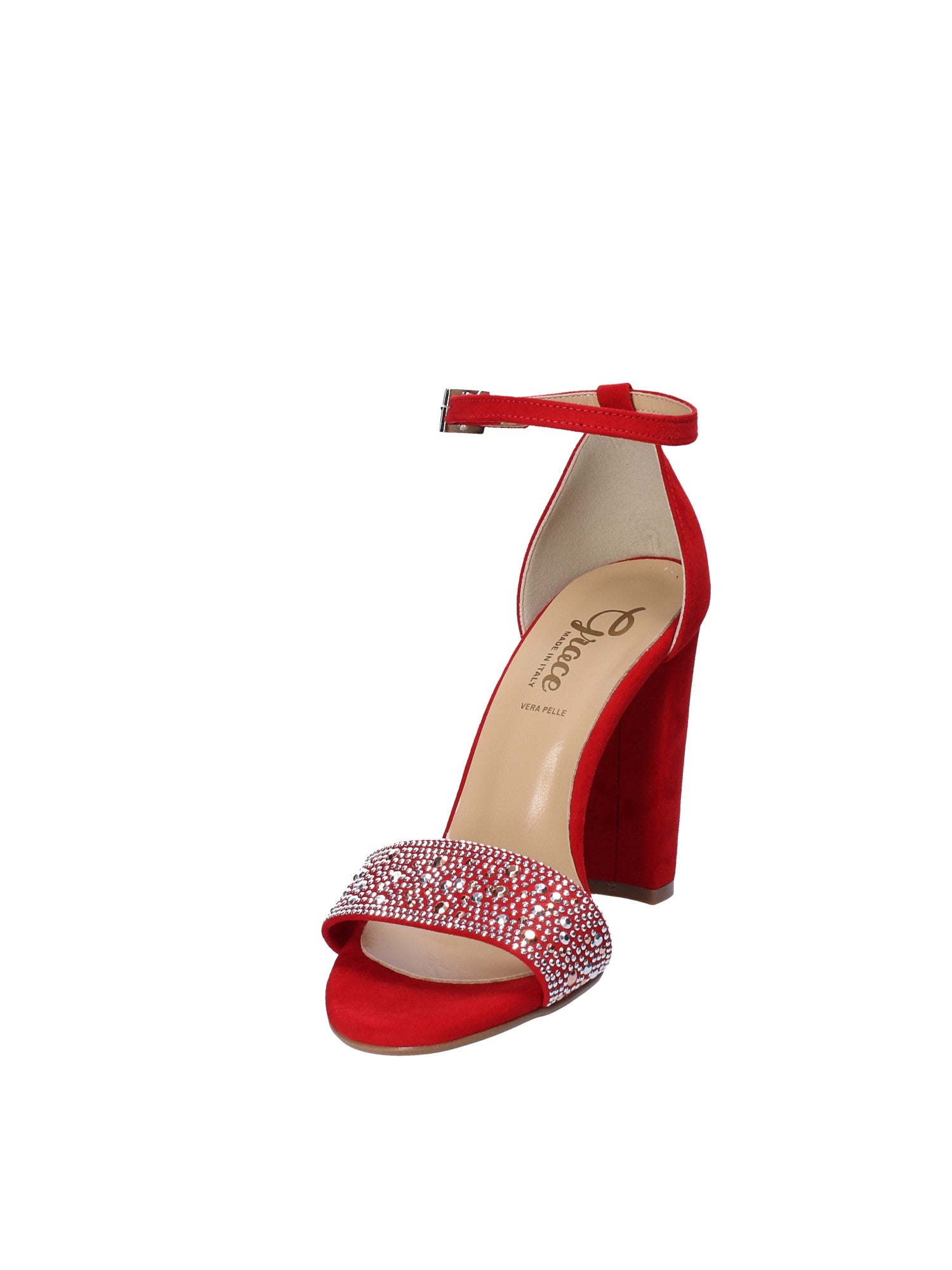 Sandali tacco Rosso Grace Shoes