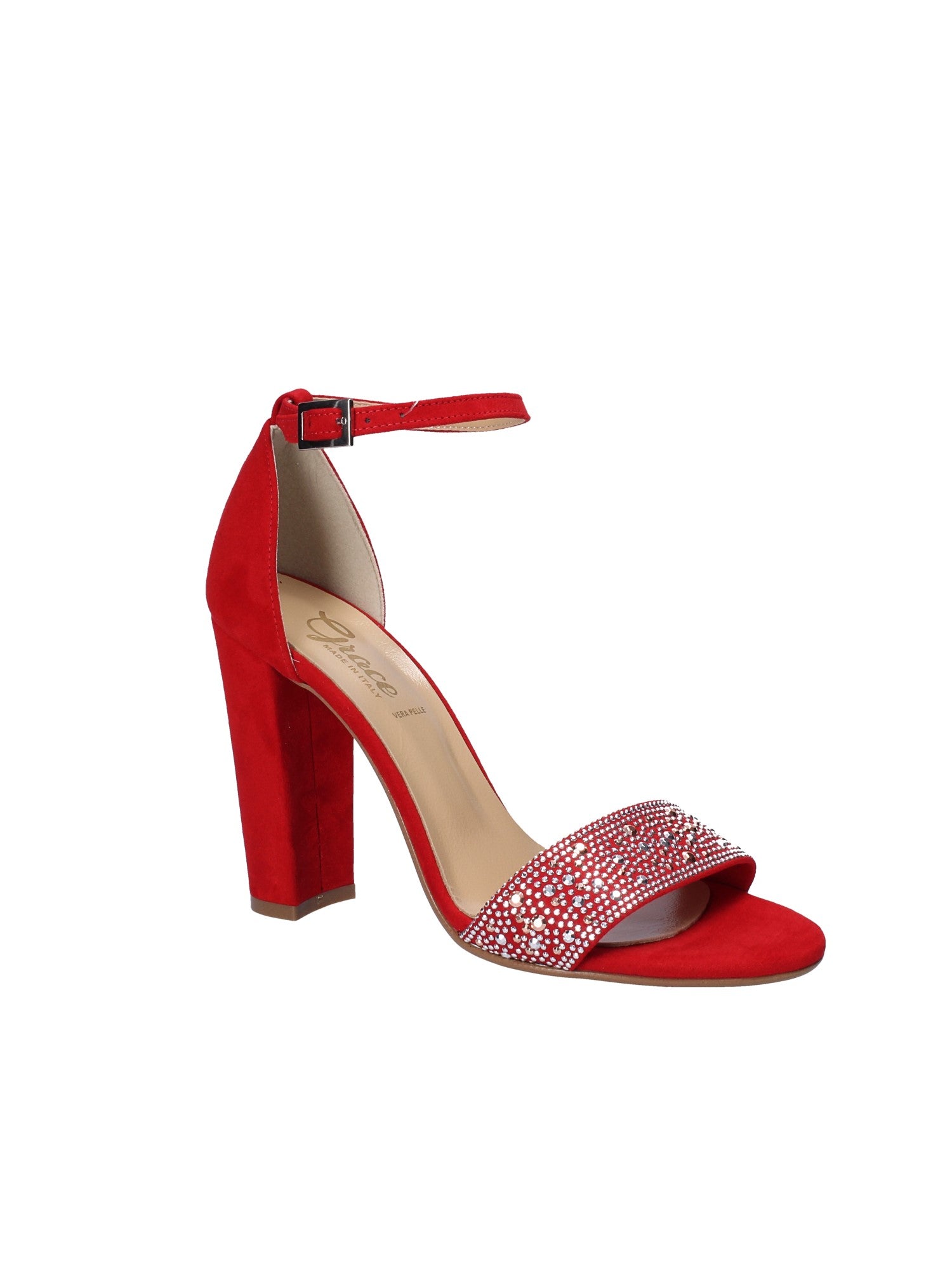 Sandali tacco Rosso Grace Shoes
