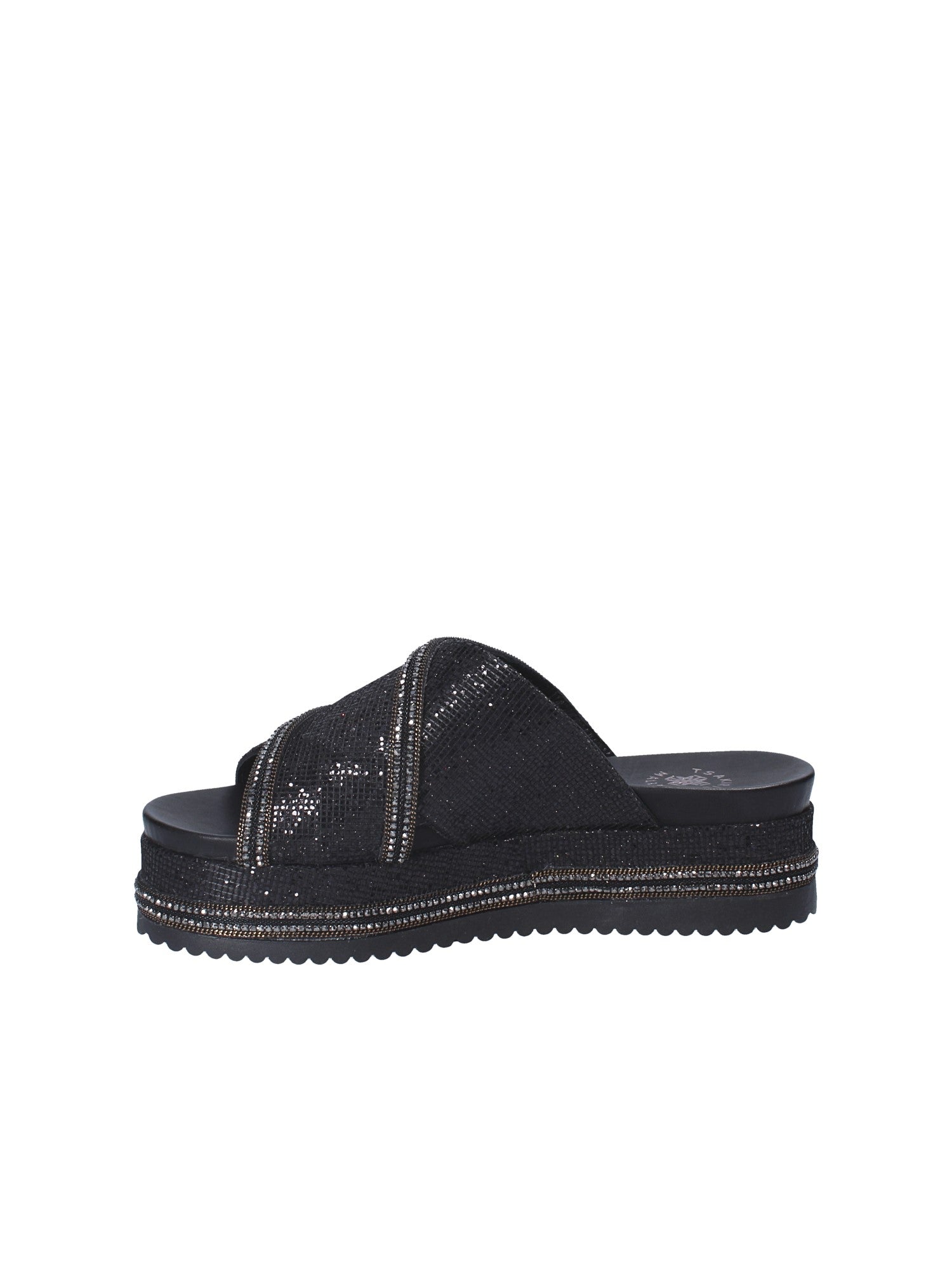 Sandali zeppa Nero Exe'